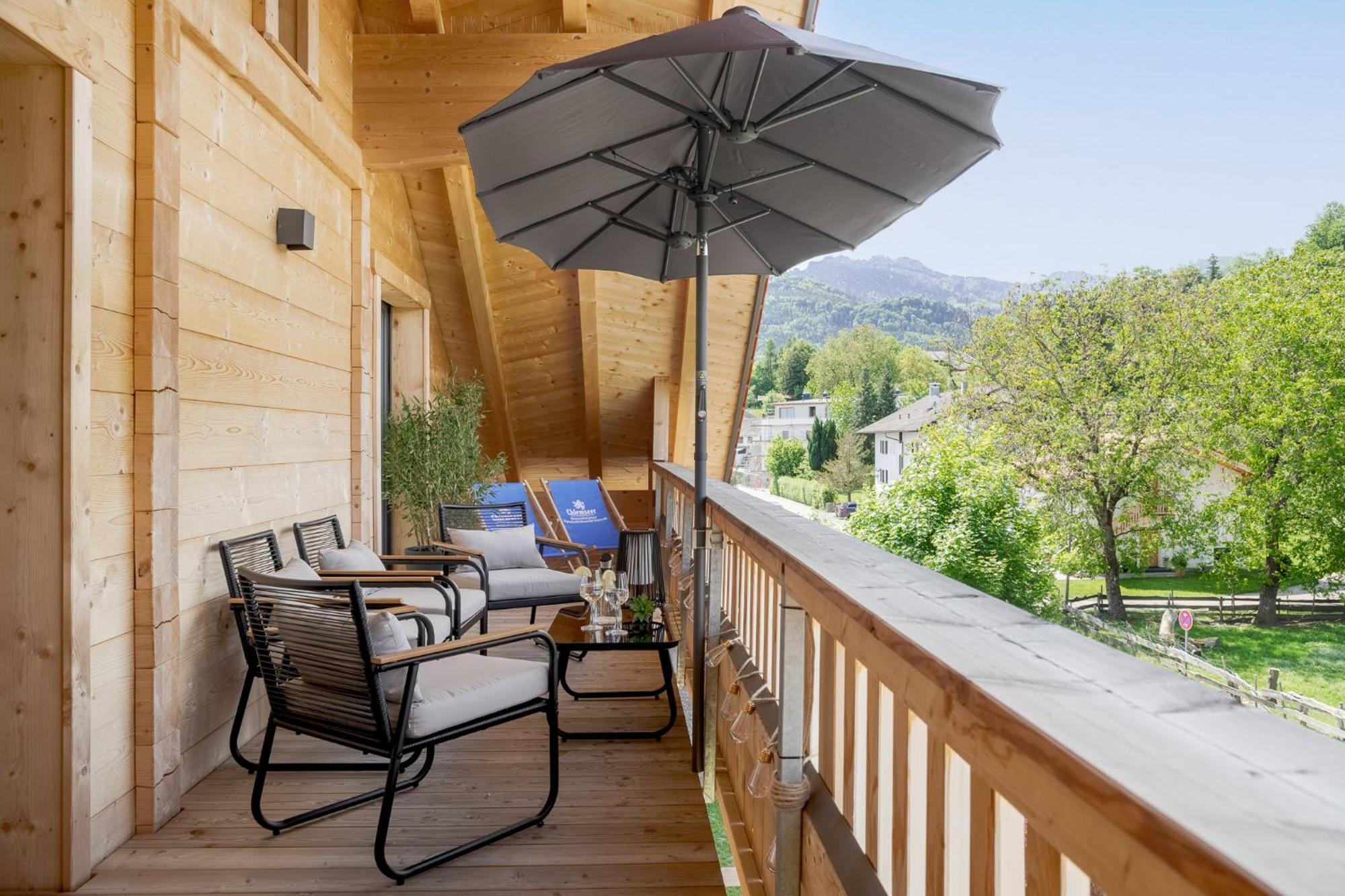Fenjoy: Ferienapartment Mit Bergblick / Balkon / Bbq Bernau am Chiemsee Eksteriør billede